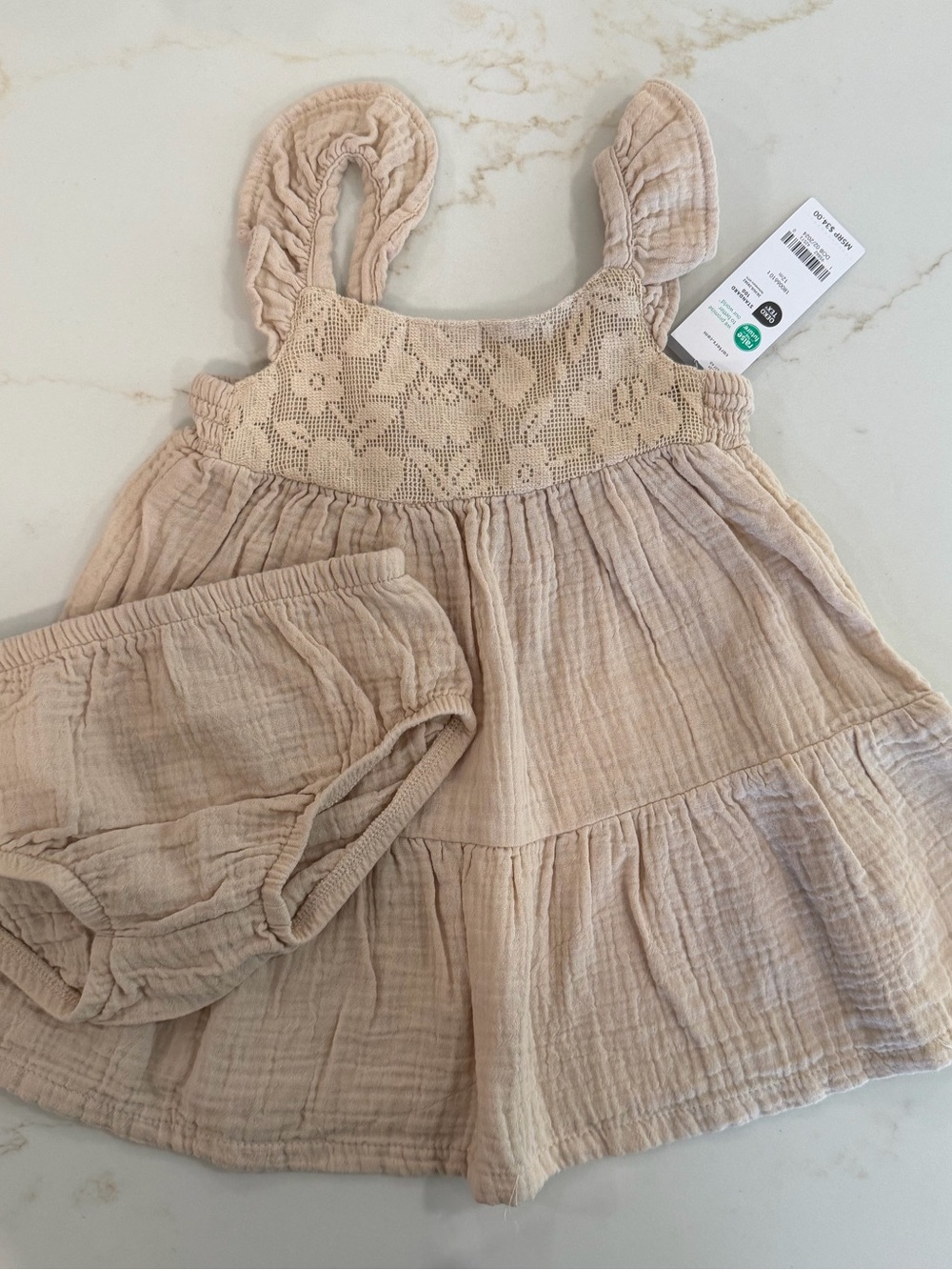 Carter's Baby Gauze Dress with Bloomers